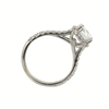 Coast 14kt White Gold Halo Engagement Ring With 0.32 Carat Diamonds.
