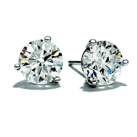 Hearts On Fire Diamond Studs Earrings With 0.34 Carats Diamonds 18kt White Gold .