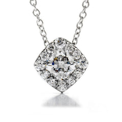 Hearts on Fire Fulfillment Dream Pendant 18K White Gold With 0.30 Carats Diamonds.