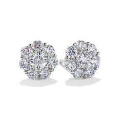 Hearts on Fire Beloved Earrings With 1.97 Carats Diamonds in18K White Gold