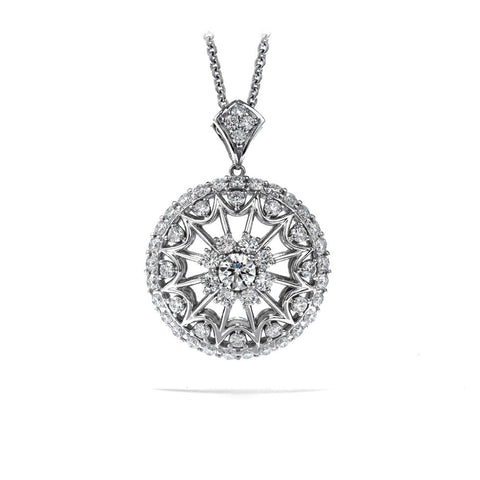 Hearts on Fire Convergence Medium Pendant 18K White Gold With 2.08 Carats Diamonds