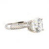 Simon G. 18kt White Gold Diamond Engagement Ring With 0.33 Twt Diamond.