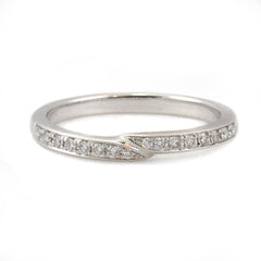 Simon G. 18K White Gold  Diamond Wedding Band Set With 0.16 Diamonds.