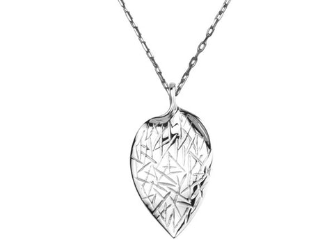 ELLE Sterling Silver Sepal Collection Necklace.