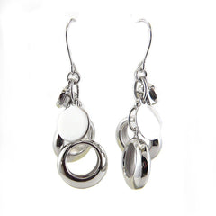 ELLE Sterling Silver Dazzling Dangle Collection Earrings