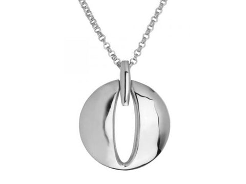 ELLE Sterling Silver Portal Collection 24 Inch Necklace