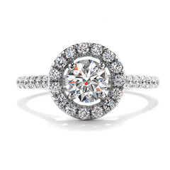 Hearts On Fire Repertoire Select Diamind Solitaire Engagement Ring With 0.46 Carats Round Diamonds.